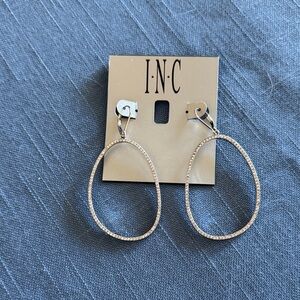 INC International Concepts rhinestone hoop Earrings
